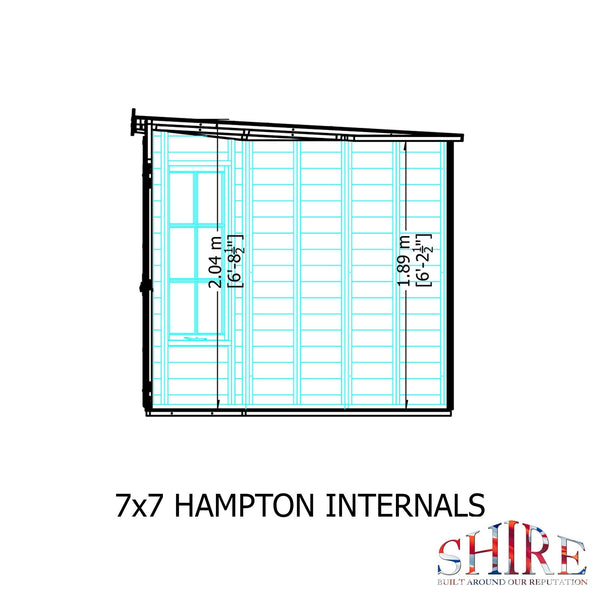Shire Hampton 7x7 Corner Summerhouse 12mm Interlock Cladding - Best Shed