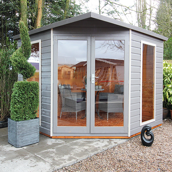 Larkspur 8x8 Corner Summerhouse 12mm Shiplap