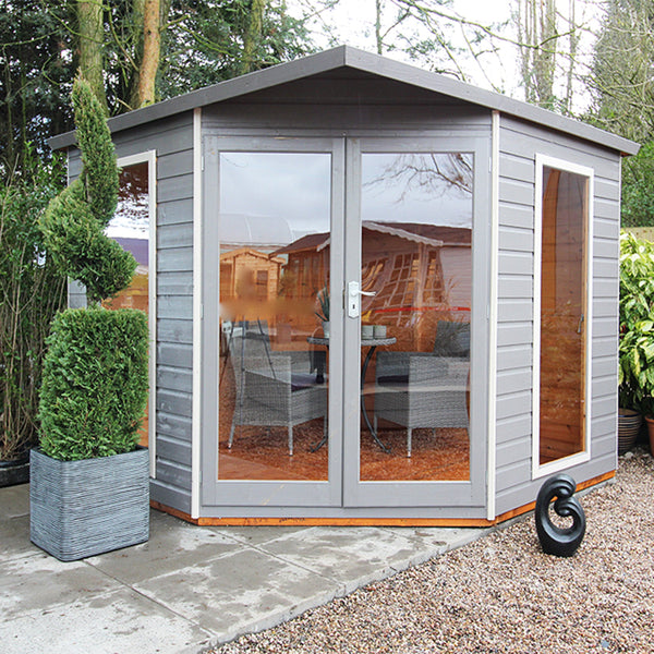 Larkspur 7x7 Corner Summerhouse 12mm Shiplap