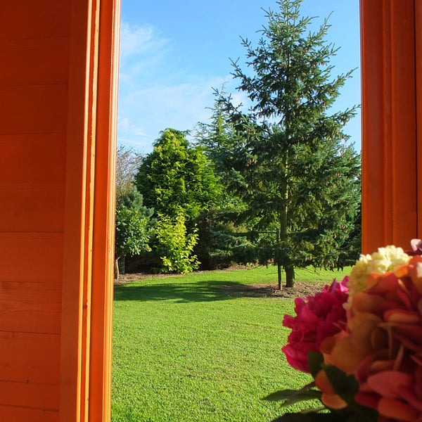 Larkspur 8x8 Corner Summerhouse 12mm Shiplap