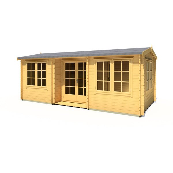 Shire Elveden 10x20 mulitroom log cabin 44mm Cladding - Best Shed