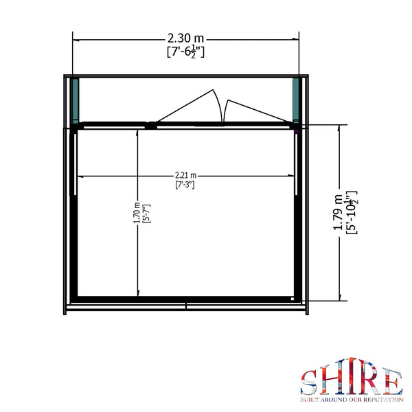8x6 Shire highclere Summerhouse - Best Shed