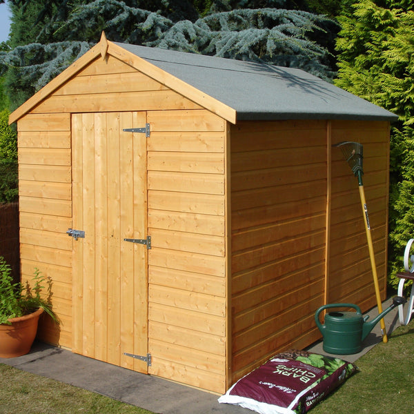 Shire Durham 8x6 12mm interlock Clad wooden Shed