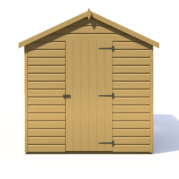 Shire Durham 8x6 12mm interlock Clad wooden Shed