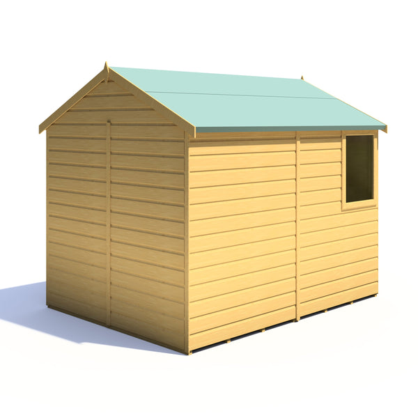 Shire Durham 8x6 12mm interlock Clad wooden Shed