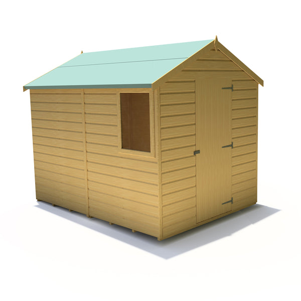 Shire Durham 8x6 12mm interlock Clad wooden Shed