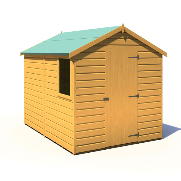 Shire Durham 8x6 12mm interlock Clad wooden Shed
