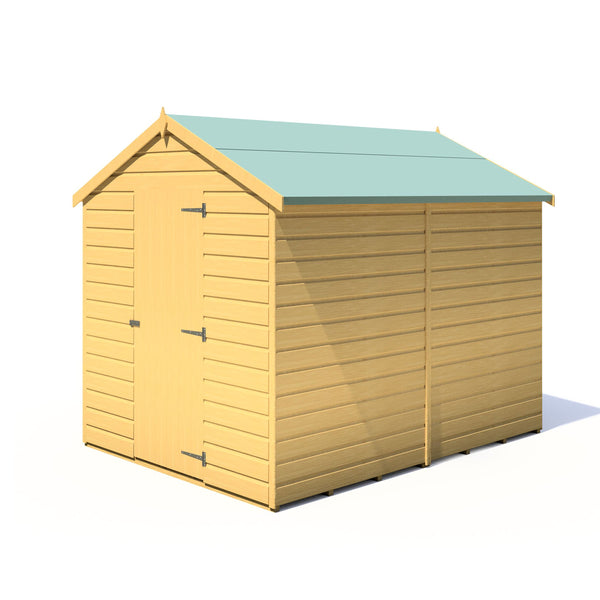 Shire Durham 8x6 12mm interlock Clad wooden Shed