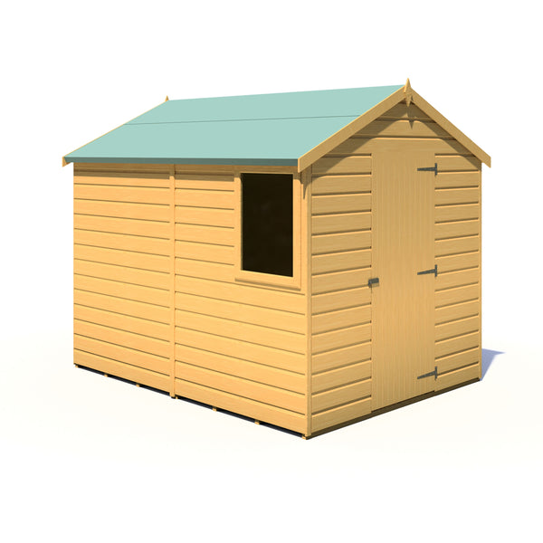 Shire Durham 8x6 12mm interlock Clad wooden Shed