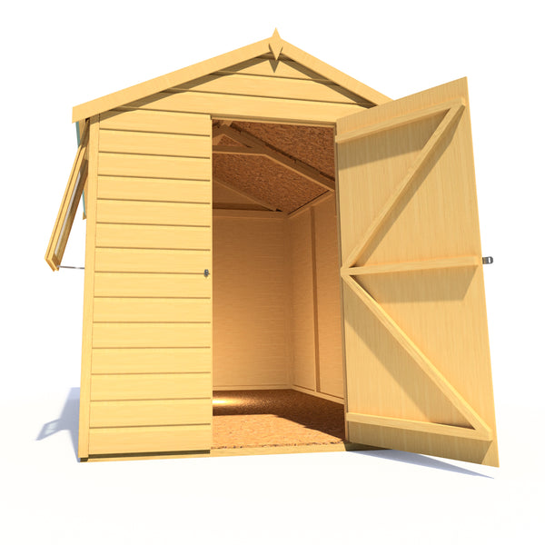 Shire Durham 8x6 12mm interlock Clad wooden Shed