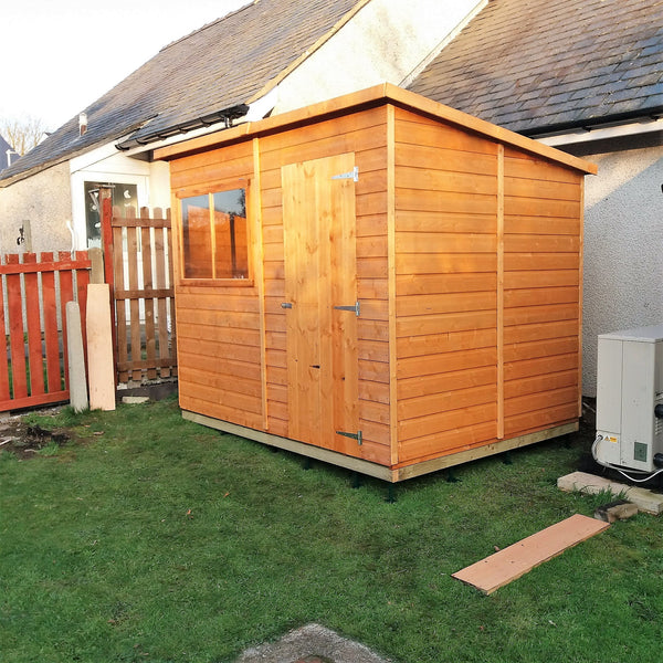 Shire Pent 8x6 12mm interlock Clad wooden Shed - Best Shed