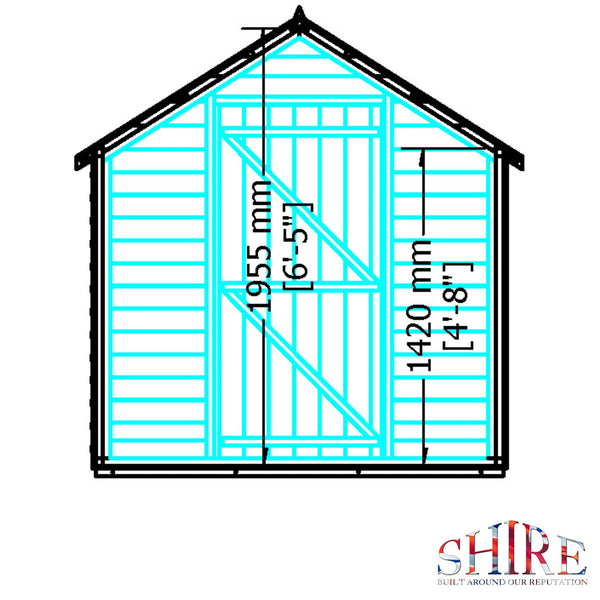Shire Overlap 8x6 Economy Storage Shed - Best Shed