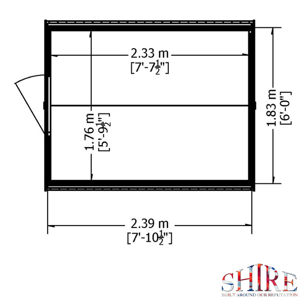 Shire Overlap 8x6 Economy Storage Shed - Best Shed