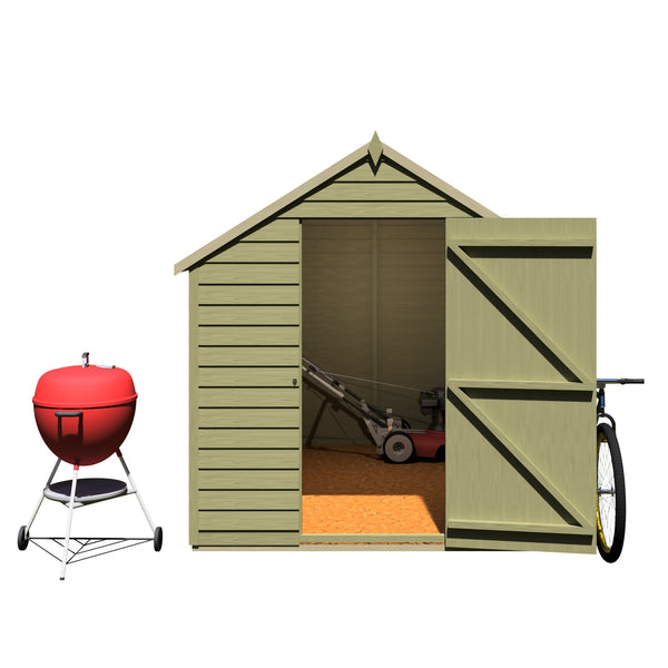 Shire Overlap 8x6   Economy Pressure Treated Storage Shed - Best Shed