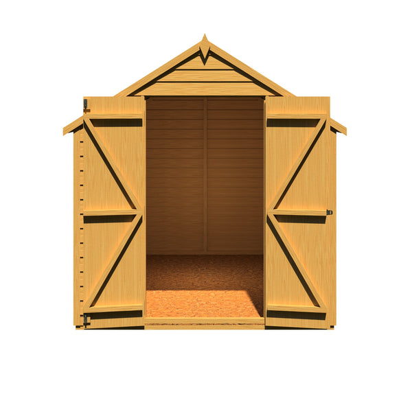Shire Overlap 8x6 Double Door Economy Storage Shed - Best Shed