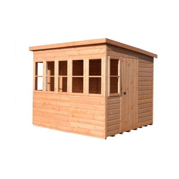 Sun Pent Potting Shed Style B 8x8 Single Door 12mm Shiplap