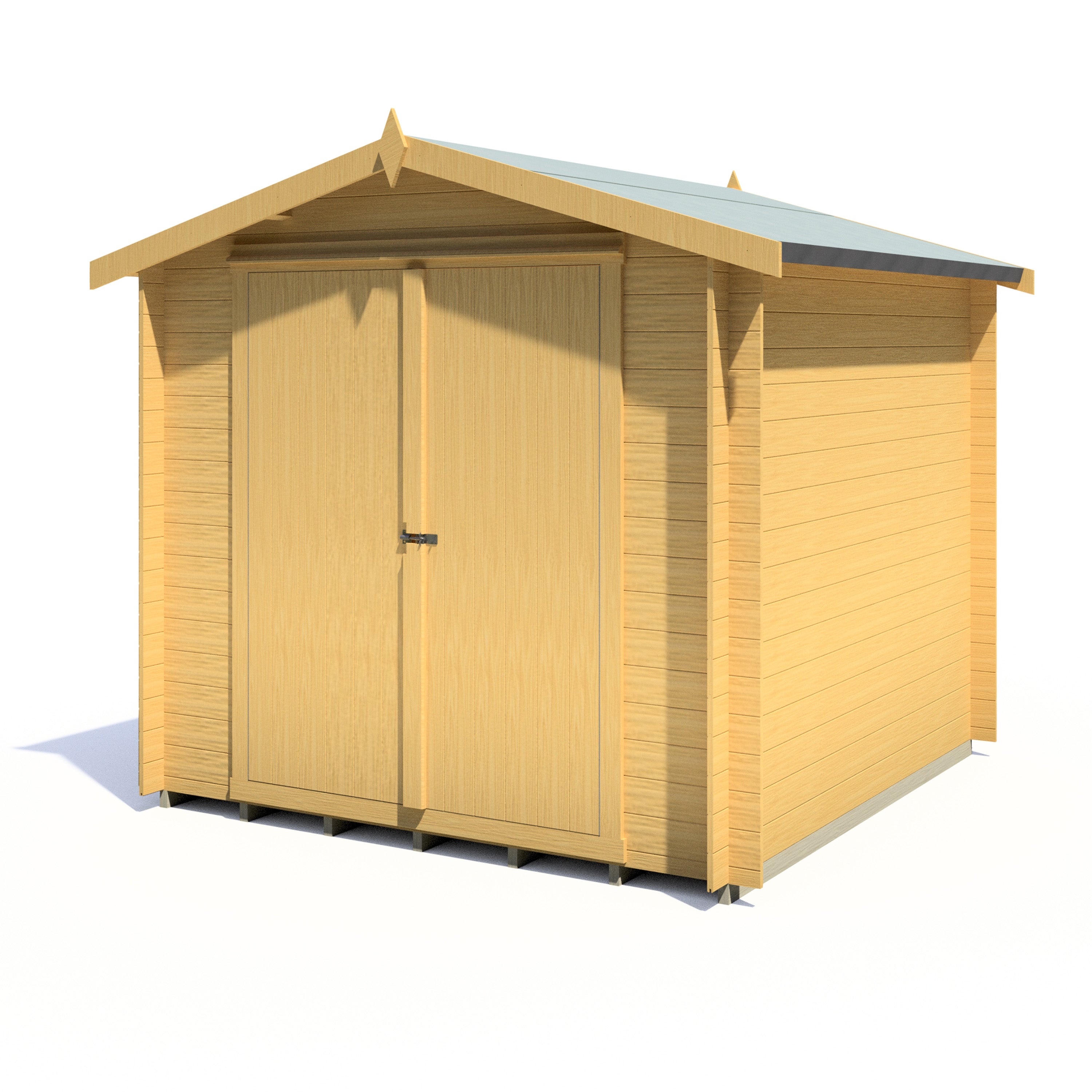 Shire Bradley 8x8 Log Cabin 19mm interlock Cladding - Best Shed