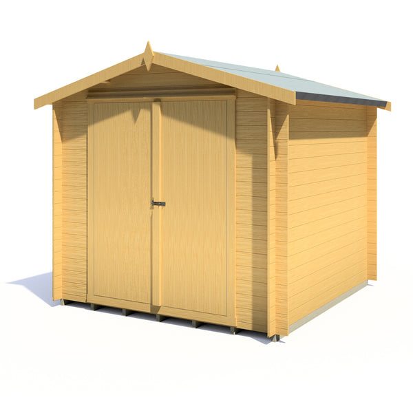 Shire Bradley 8x8 Log Cabin 19mm interlock Cladding - Best Shed