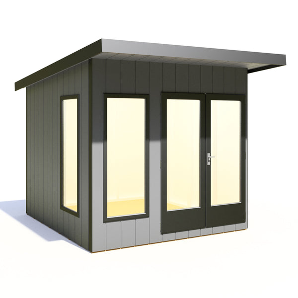 8x8 insulated Garden Studio Office Pent Roof - Best Shed
