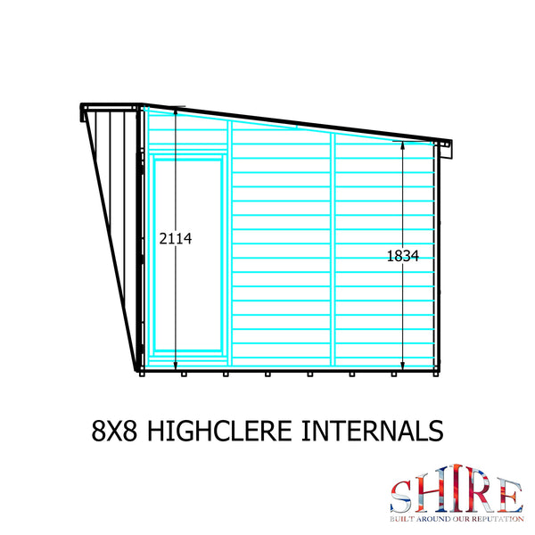 8x8 Shire highclere 10x8 Summerhouse - Best Shed