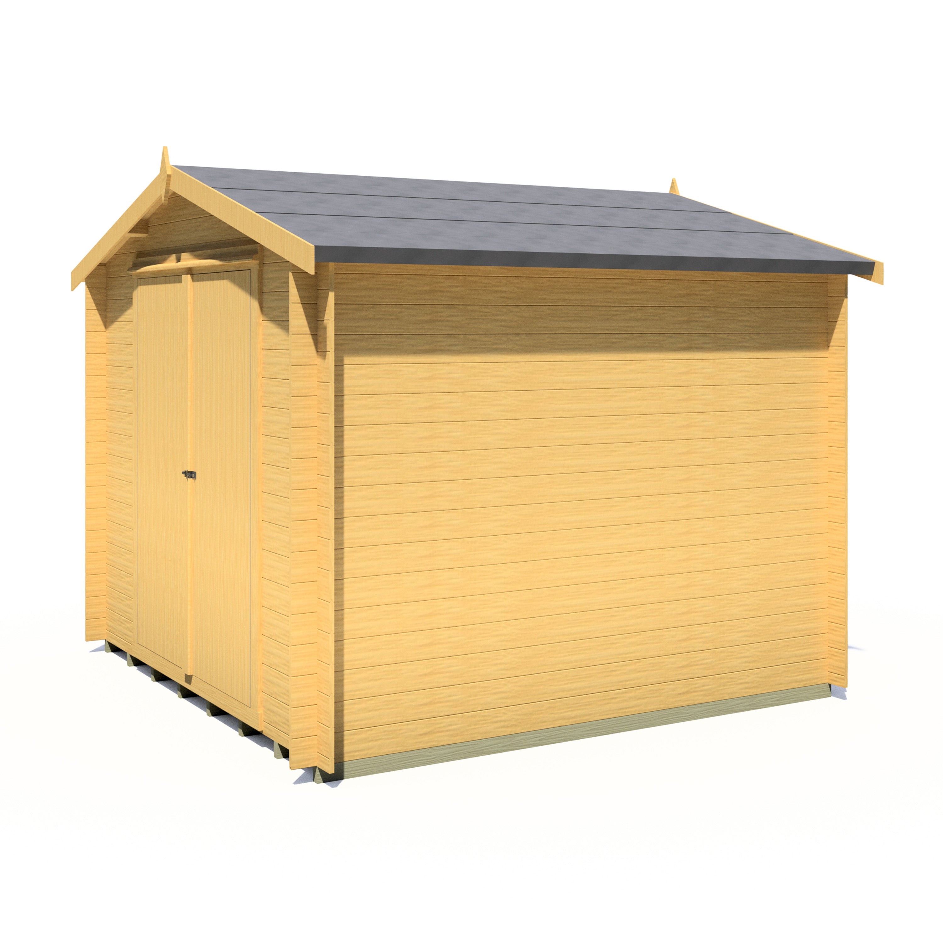 Shire Bradley 9x9 Log Cabin 19mm interlock Cladding - Best Shed