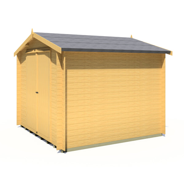 Shire Bradley 9x9 Log Cabin 19mm interlock Cladding - Best Shed