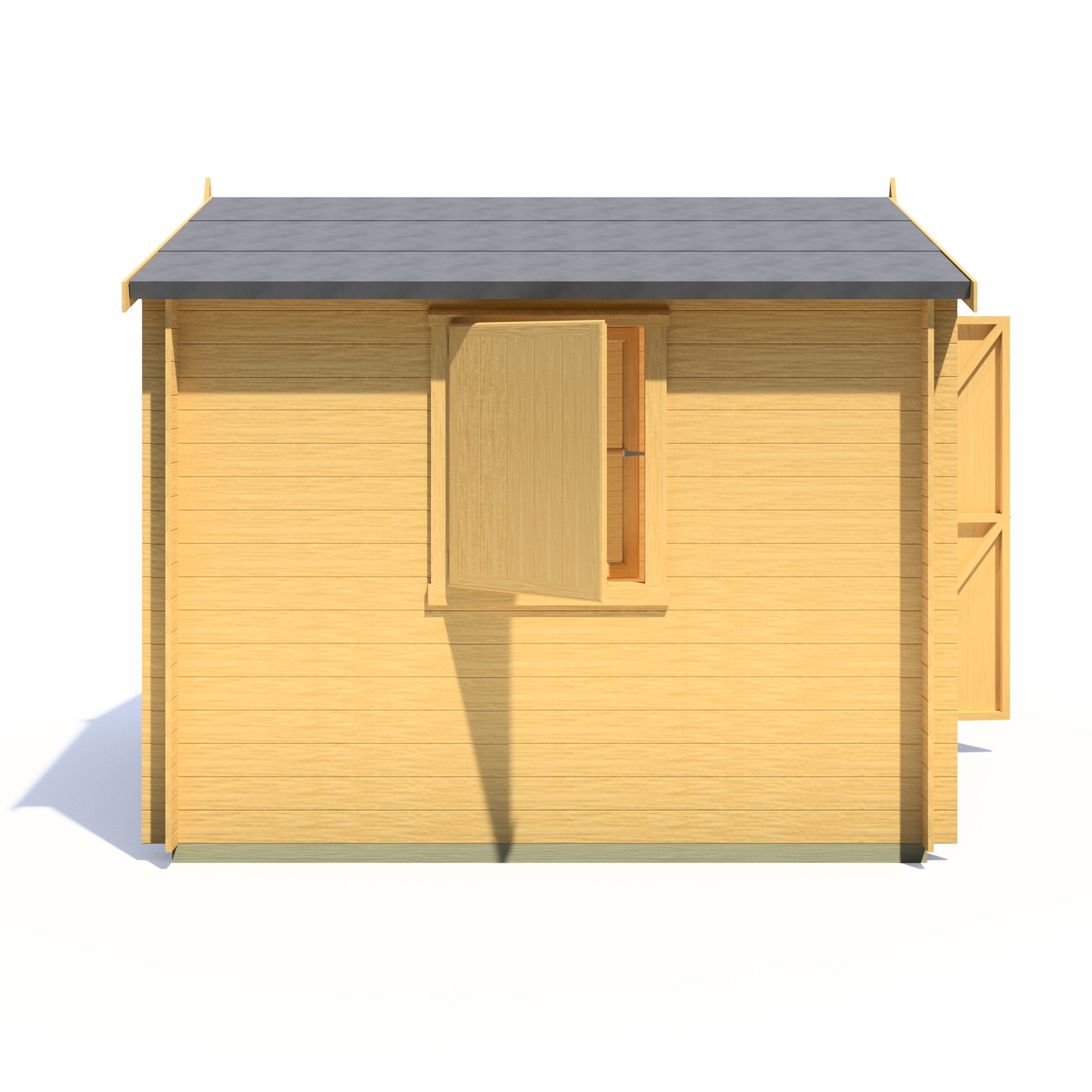 Shire Camelot 9x9 Log Cabin 19mm interlock Cladding - Best Shed