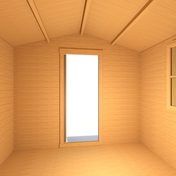 Shire Camelot 9x9 Log Cabin 19mm interlock Cladding - Best Shed