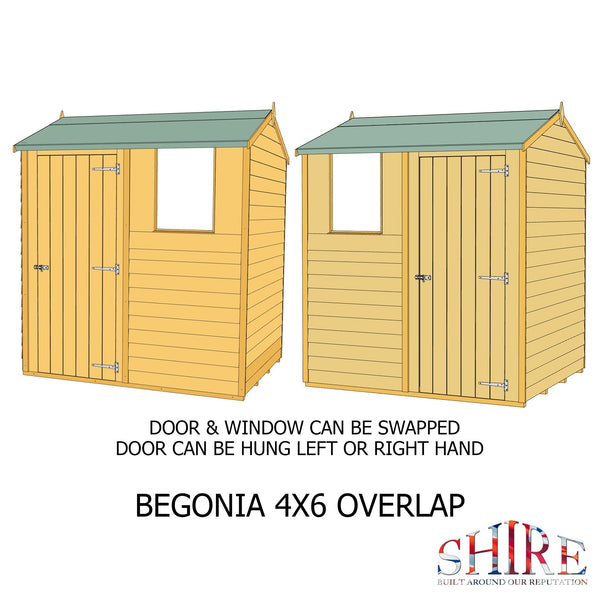 Shire Overlap 6x4 Reverse Apex Storage Shed - Best Shed