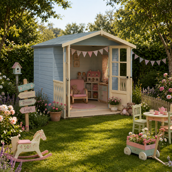Shire Alnwick 7x7 12mm interlock Clad wooden Summerhouse