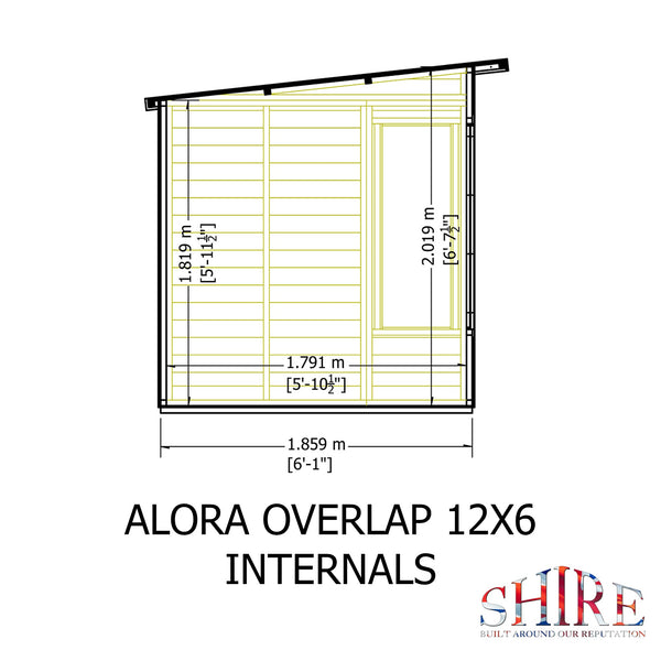 Shire 12x6 Alora Pent Summerhouse