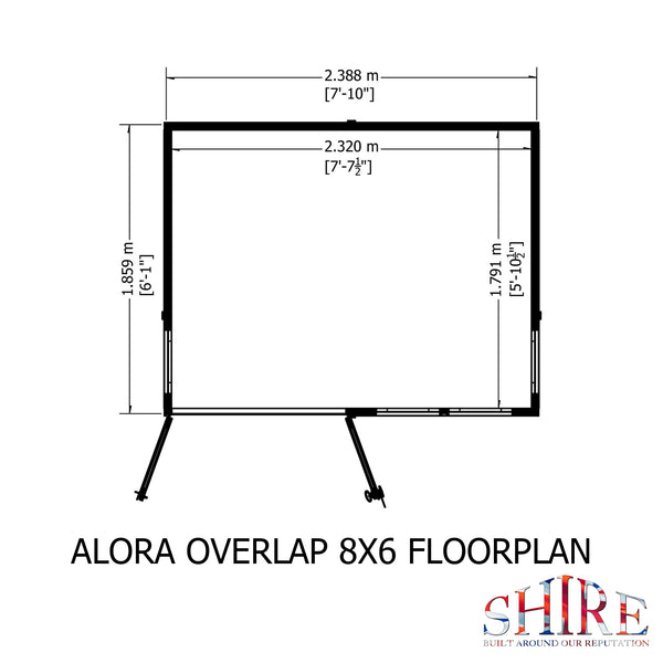 Shire 8x6 Alora Pent Summerhouse