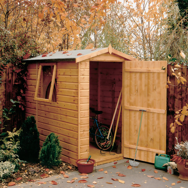 Shire Shiplap Apex 7x5 12mm interlock Clad wooden Shed