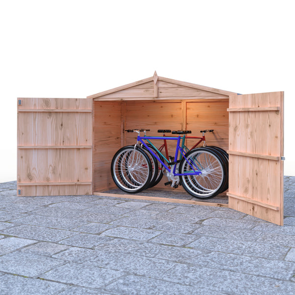 Shire Apex Bike Overlap Store no floor 7x3 - Best Shed