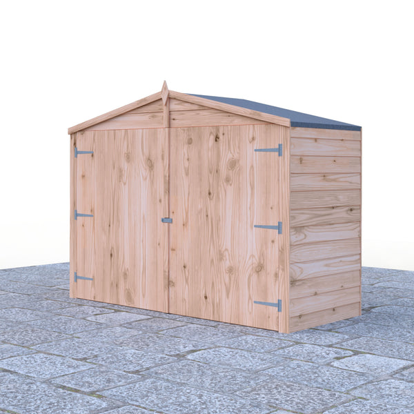 Shire Apex Bike Overlap Store no floor 7x3 - Best Shed