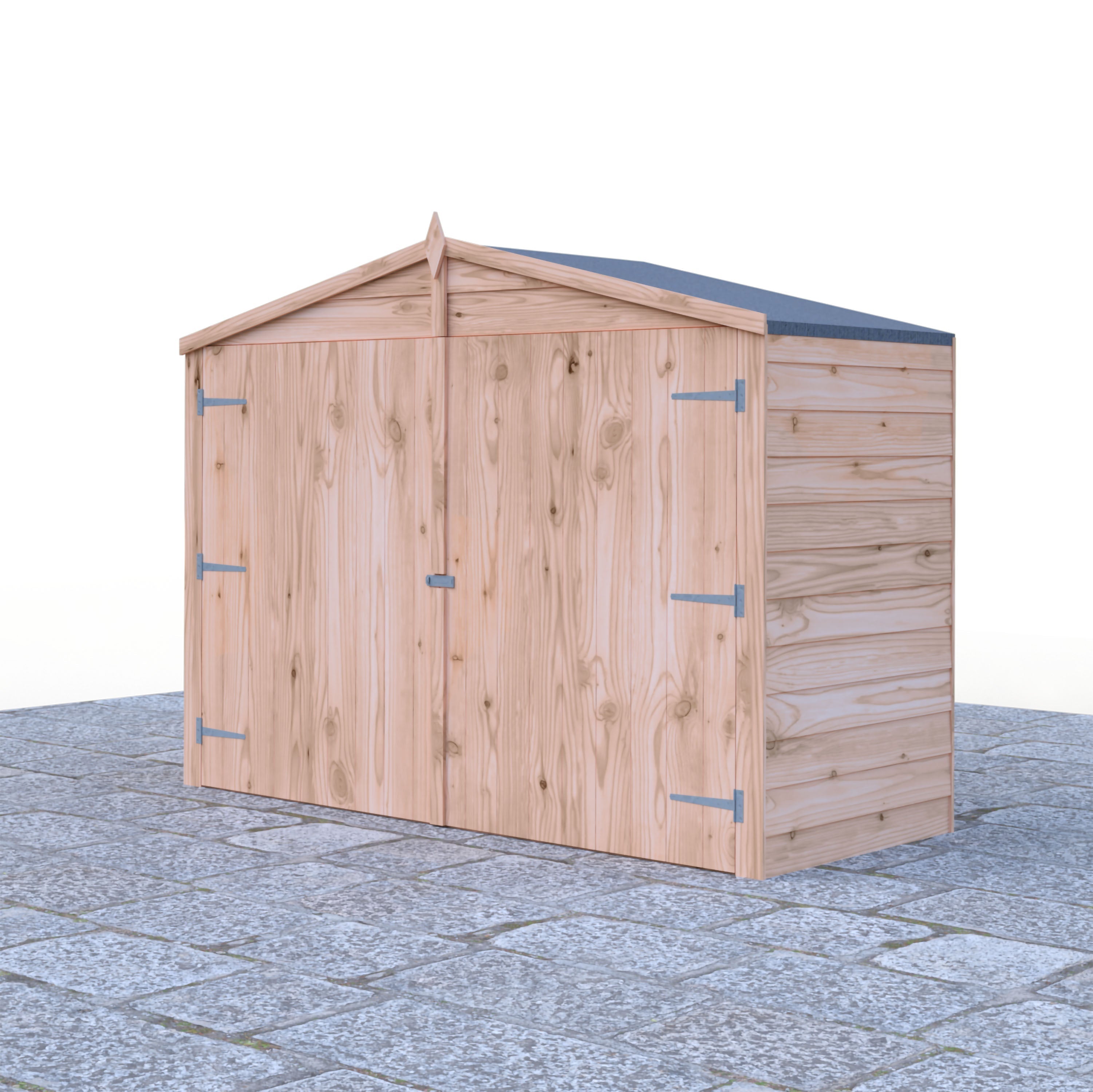Shire Apex Bike Overlap Store no floor 7x3 - Best Shed