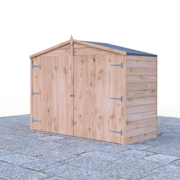 Shire Apex Bike Overlap Store no floor 7x3 - Best Shed