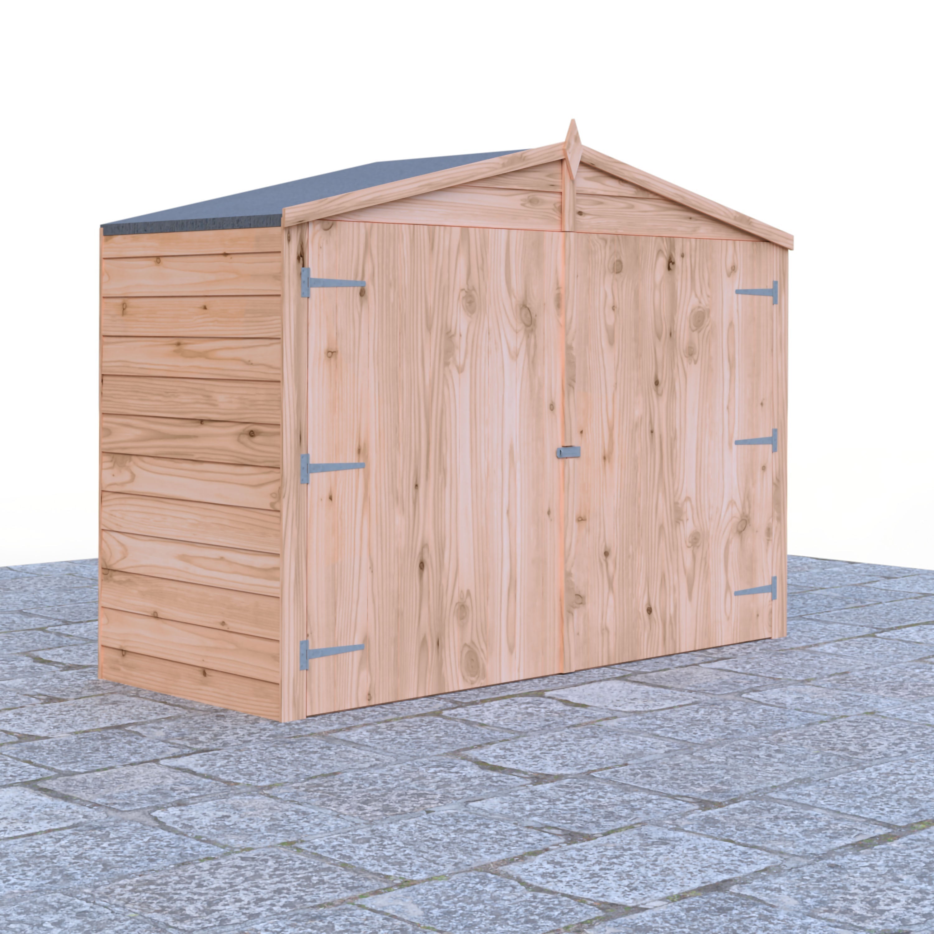 Shire Apex Bike Overlap Store no floor 7x3 - Best Shed
