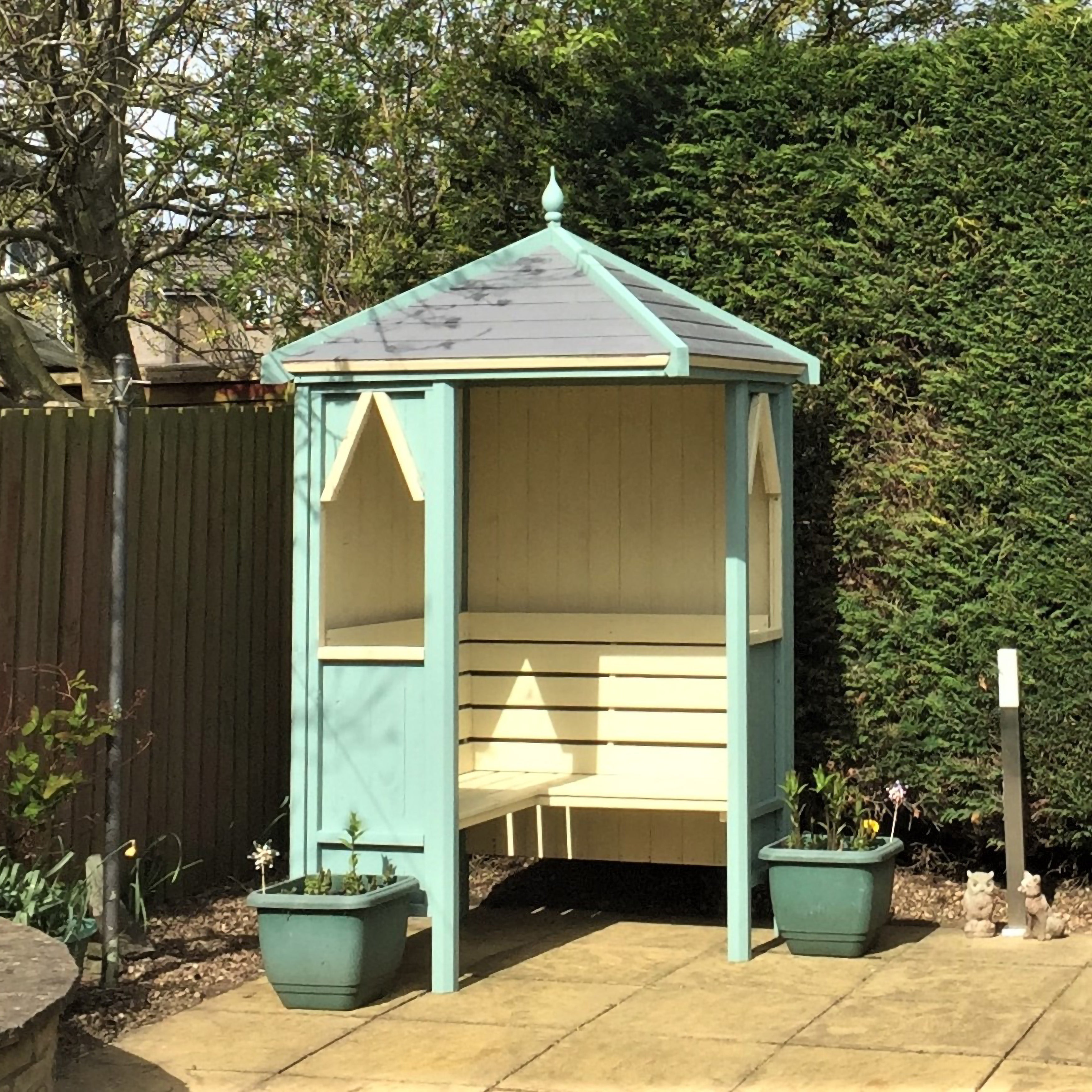 Shire Honeysuckle Corner Arbour 1.4x1.4m - Best Shed
