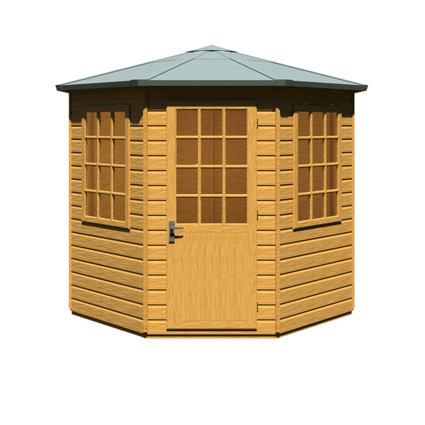 Arreton Hexagonal 8x8 12mm Shiplap Summerhouse