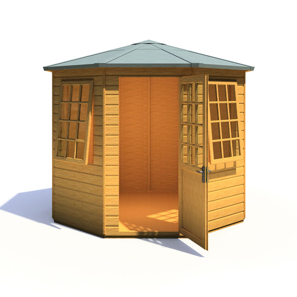 Arreton Hexagonal 8x8 12mm Shiplap Summerhouse