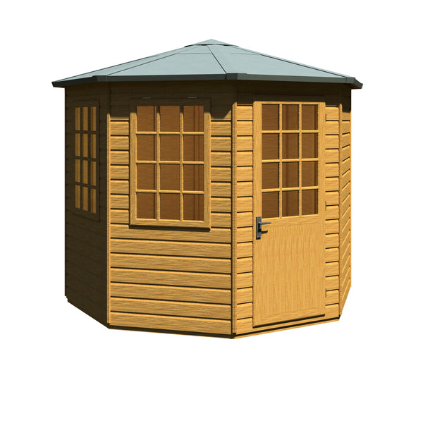 Arreton Hexagonal 8x8 12mm Shiplap Summerhouse