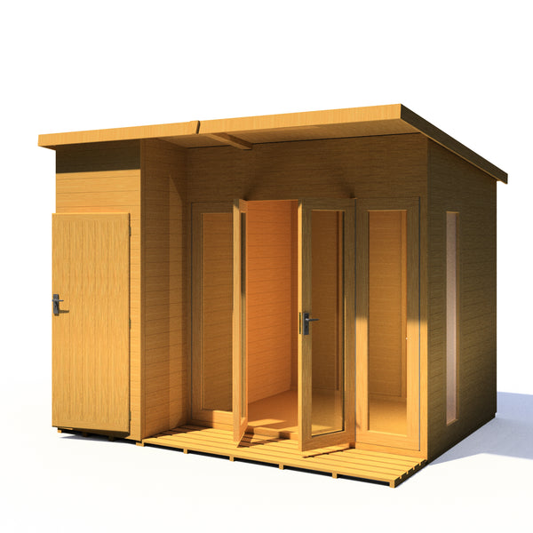 Aster 10x8 Left Hand Storage and Summerhouse 12mm Shiplap