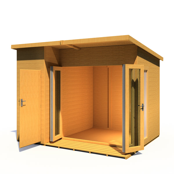 Aster 10x8 Left Hand Storage and Summerhouse 12mm Shiplap