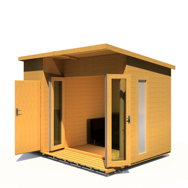 Aster 10x8 Left Hand Storage and Summerhouse 12mm Shiplap
