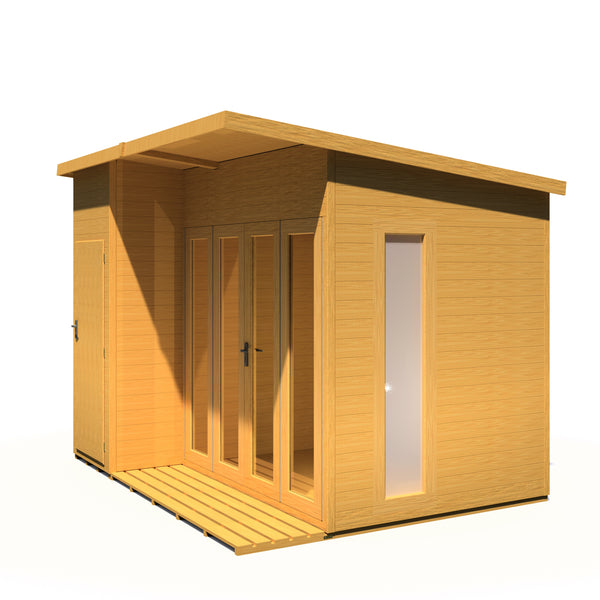 Aster 10x8 Left Hand Storage and Summerhouse 12mm Shiplap