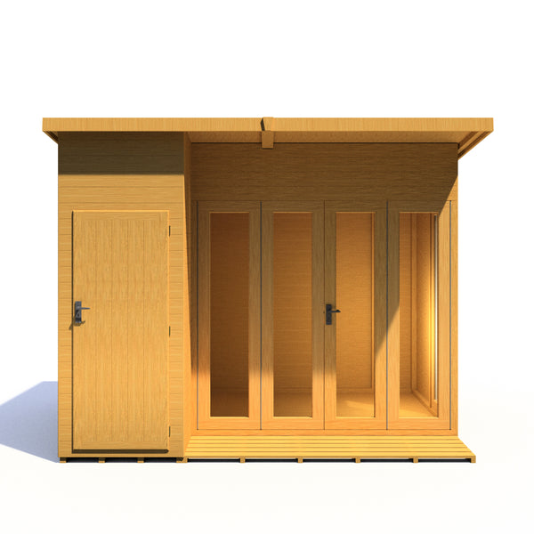 Aster 10x8 Left Hand Storage and Summerhouse 12mm Shiplap