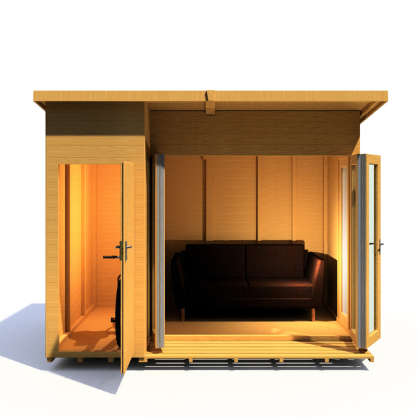 Aster 10x8 Left Hand Storage and Summerhouse 12mm Shiplap