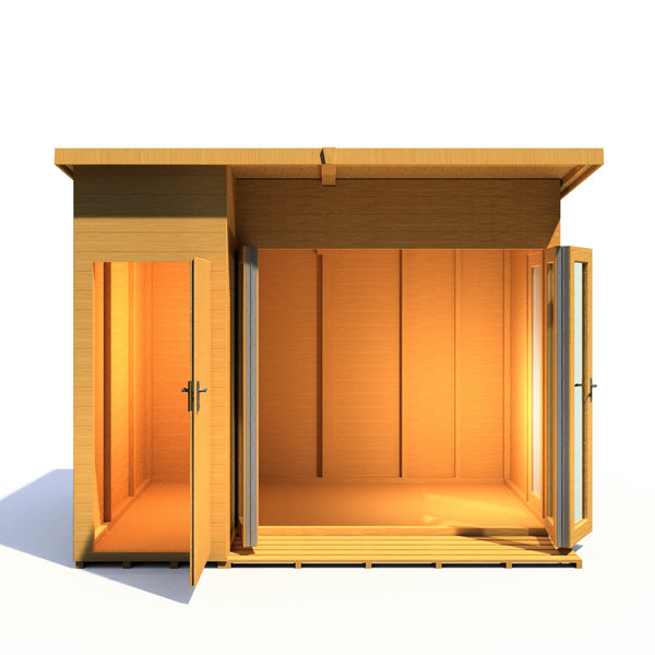 Aster 10x8 Left Hand Storage and Summerhouse 12mm Shiplap