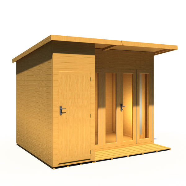 Aster 10x8 Left Hand Storage and Summerhouse 12mm Shiplap